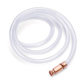 UHANBUT Gas Siphon Hose Pump, 6FT Shaker Self Priming Fuel Transfer Pump with 1/2" Copper Valve, Multi-Purpose Manual Hand Pumps for Oil Gasoline Diesel Water Liquid (1.8M/6FT)