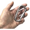 Screw Lock, Shedding Prevention, Carabiner Clip, Nascan, Set of 4,