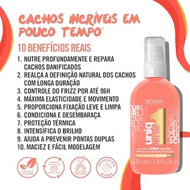 UniqOne Revlon Professional Hair Treatment Curls, Durazno, 230 ml