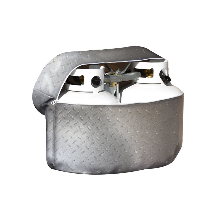 ADCO 2713 Silver Double 30 Diamond Plated Steel Vinyl Propane