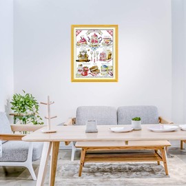 11CT Cross Embroidery Set Printed Fabric 46 x 56 cm DIY Embroidery Set Easy Input Preprint Embroidery for Girls Craft DMC Item Embroidery - Refreshments