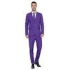 EraSpooky Mens Suits for Party Solid Color Leisure Suit Include