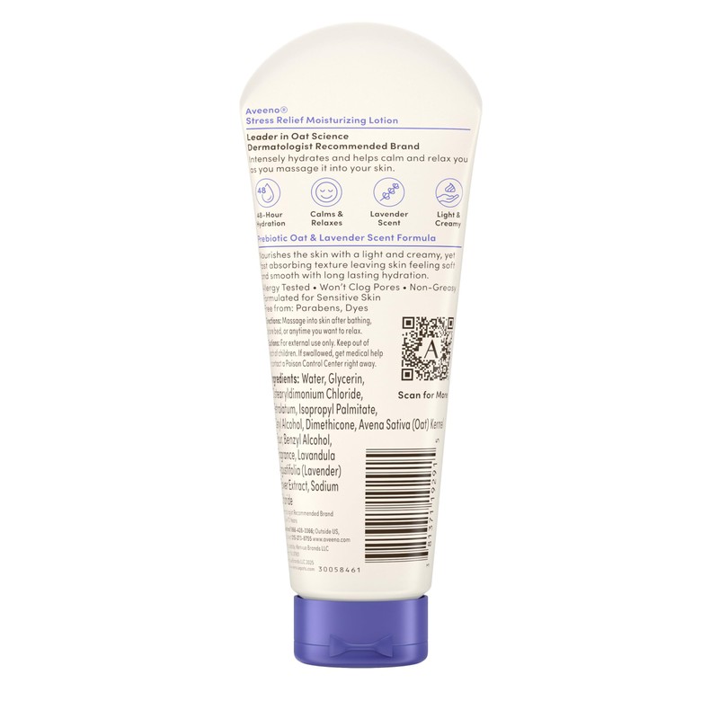 Aveeno Stress Relief Moisturizing Body Lotion with Lavender Scent &