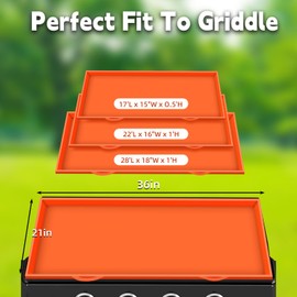 WALACT Food-Grade Silicone Griddle Cover Mat, Grill Cover for Blackstone 28 Inch, Griddle Accessories Protect Your Griddle from Debris and Rust All Season, Protective Cover Keep Your Grill Clean