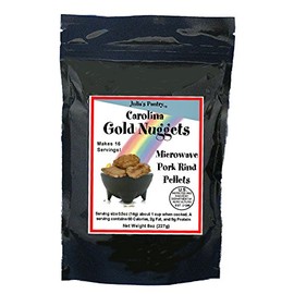 Carolina Gold Nuggets Microwave Pork Rinds 8 ounce bag Keto and Paleo Friendly