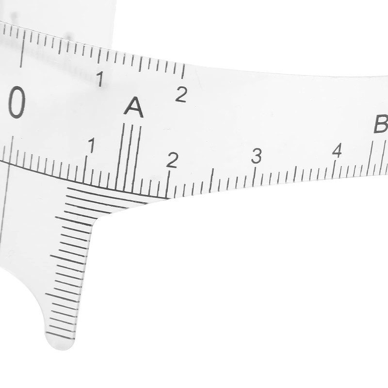 Professional Eyebrow Positioning Ruler, Brow Shape Design Ruler Measuring Tool,