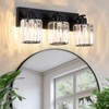 ALAISLYC Crystal Bathroom Vanity Lights 3 Lights Bathroom Light Fixtures
