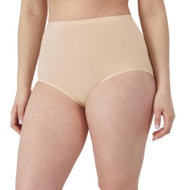 Bali Womens Full-cut-fit Stretch Cotton Panty, Underwear, Full Coverage Panties Briefs, Moonlight, 7 US