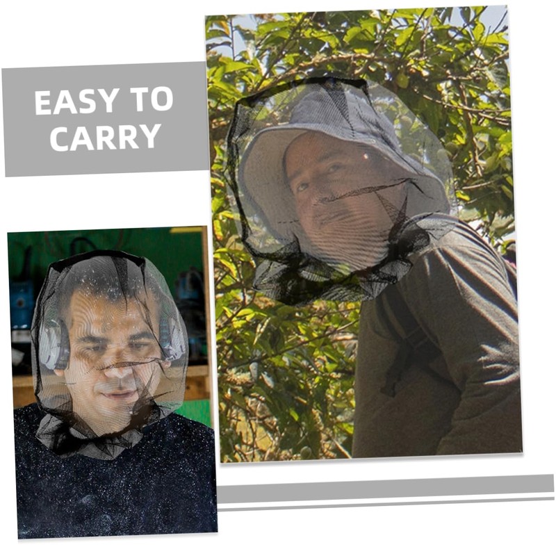 KOMBIUDA Mosquito Hat Netting Portable Bug Hiking Travel Outdoor Accessory