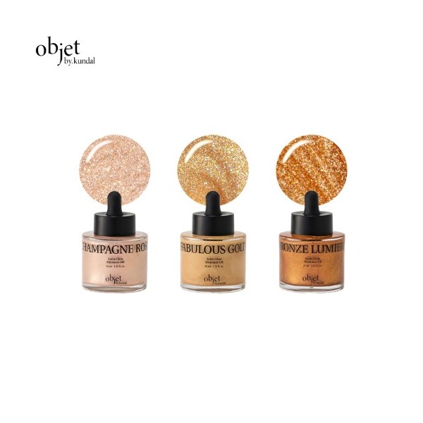 OBJET BY KUNDAL Satin Glow Shimmer Oil 45ml, Type:Glowing Orchard