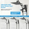 Hibbent All Metal CUPC Certified 12'' Rainfall Shower Head, Dual