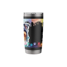 Australian Shepherd Tumbler Aussie Lover Aussie Dad Stainless Steel Insulated Tumbler