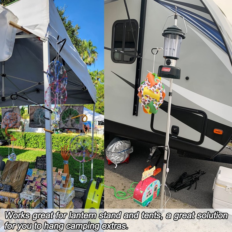 2 PCS Wrap Hooks Bird Feeder Pole Attachment Extra Feeder