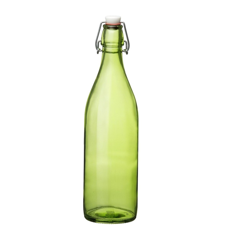 Bormioli Rocco Giara Sky Blue Glass Bottle With Stopper 33