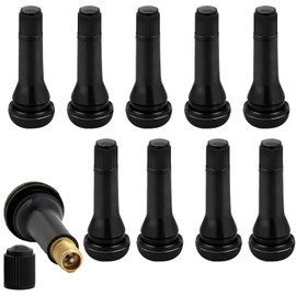Pack of 10 rubber valves, tyre valves, black car rubber valves, car valves, universal car valves, snap-in rubber valves, tyre valves, rubber valve tyres for motorcycles, most cars