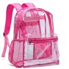 Vorspack Clear Backpack Heavy Duty PVC Transparent Backpack with Reinforced