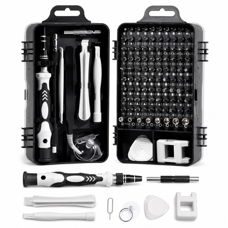115-in-1 Precision Screwdriver Set for Electronics Repair – Magnetic Multi-Bit