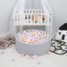 GOGOSO Pit Balls Pack of 100 - Purple Colors Ball Pit Ball BPA Free Plastic Ball for Toddlers Baby Kids Birthday Pool Tent Party Favors Summer Water Bath Toy (5.5CM)