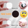 Aertiavty 200 Pcs Fridge Magnets Making Kit, 1.2 Inch Glass