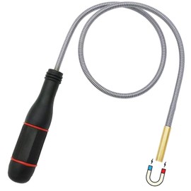 24‘’Magnetic Pickup Tool, Flexible Long Handy Reaching Assist Tool, Bend-It Magnet Snake Picker, Bendable Magnetic Sweepers for Home Sink Drains' Car Keys, USB's, Bolts, Nuts, Screws Pick up