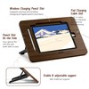 AFOOYO Bamboo Tablet Stand - Portable & Adjustable 5 Angles,