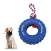 Dog Tire Chewing Toy Bite Resistant Treat Dispensing Rubber Aggressive