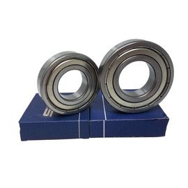 vm-doka Bearing Set Ball Bearing 6206 ZZ 6207ZZ Shaft Seal 40.2 x 72 x 11/14 Compatible with Washing Machines AEG Electrolux