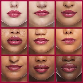 Lápiz labial Revlon Super Lustrous con vitamina E y aceite de aguacate, lápiz labial Pearl en rosa, 657 Fucsia Fusion, 0.15 oz