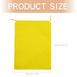 Luckious 5Pcs Drawstring Shoe Bags - Portable Medium Fabric Travel Storage Bags with Drawstrings