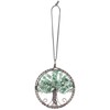 Nupuyai Green Aventurine Tree of Life Hanging Ornament, Energy Crystals Healing Stone Feng Shui Ornament Home Window Wall Art Good Luck Car Office Decor