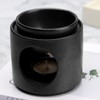 Yeerockal Ceramic Diffuser Black Oil Burner Wax Melt Burners with