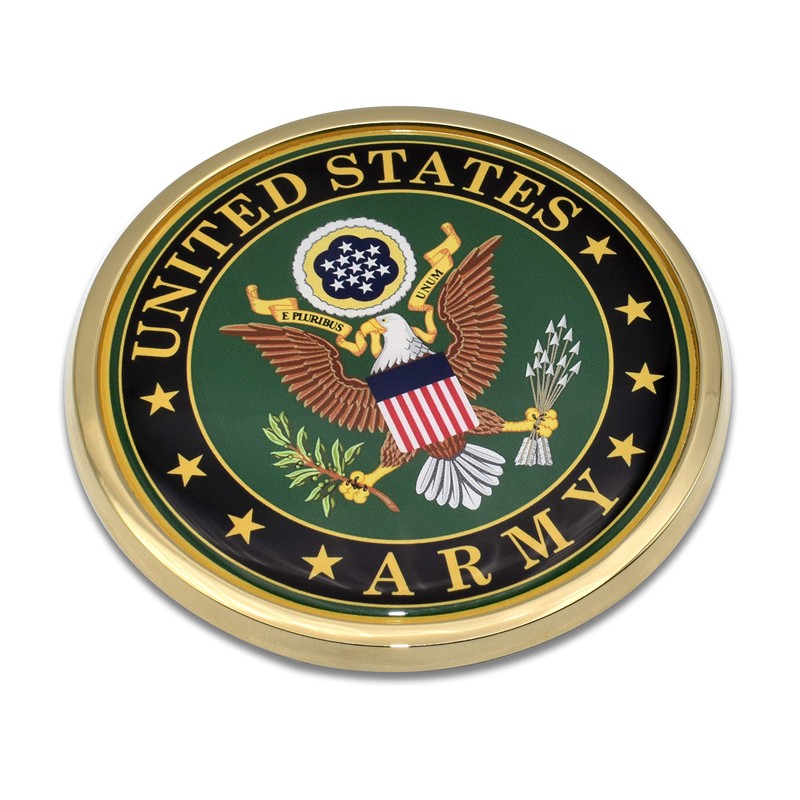 Elektroplate Officially Licensed Large United States Army Crest All Metal