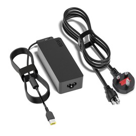 Charger for Lenovo Laptop Charger 65W, Compatible with Lenovo Laptop Thinkpad T440 T450 T460 T470 X240 X250 X260 X270 E550 E560 L440 L450 E440 E450 Yoga 260 Yellow Square Tip AC Power Supply Cord