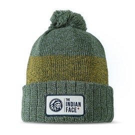 The Indian Face IF-A06-23M03C03-UN Gorros Peak Verde/Marrón, Unisex, One Size