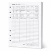 Accounting Ledger Sheets, A5 6-Hole Ledger Paper Refill, 50 Count