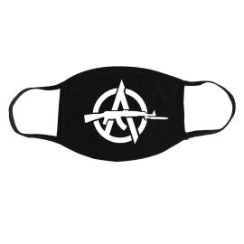 Chat Noir Anarchy Face Mask - Human Rights Liberation Anti Government Libertarian Cotton