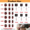 mxuteuk 400 Pieces Sanding Drum Set Sanding Disc Set with