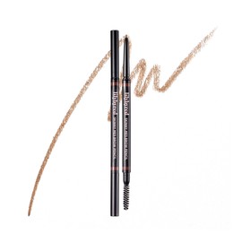 Lilybyred Skinny Mes Brow Pencil – Ultra-Slim 1.5mm Precision Tip, Long-Lasting, Natural Brows (02_Medium Brown, 1PC)