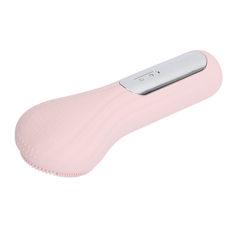 Electric Face Cleansing Brush Vibration Heating Waterproof Silicone Facial Deep