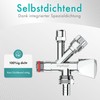 Engelbach® Combination Angle Valve 1/2 Inch Self-Sealing Universal Angle Valve