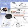 Magnifying Glass with Light and Stand, Foldable Handheld Large Magnifying