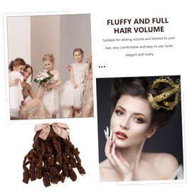 Healeved Retro Curly Ponytail Wig for Women Cosplay Hairpiece Insert Comb for Easy Styling for Special Occasions and Everyday Wear