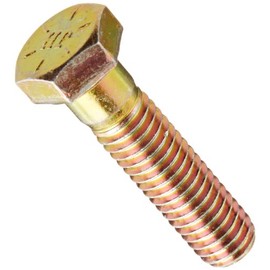 Steel Hex Bolt, Grade 8, Zinc Yellow-Chromate Plated Finish, Hex Head, External Hex Drive, Meets ASME B18.2.1/SAE J429, 1-1/2" Length, Partially Threaded, 5/16"-18 Threads (Pack of 50)