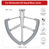 6QT Stainless Steel Flex Edge Beater for KitchenAid Mixer Professional