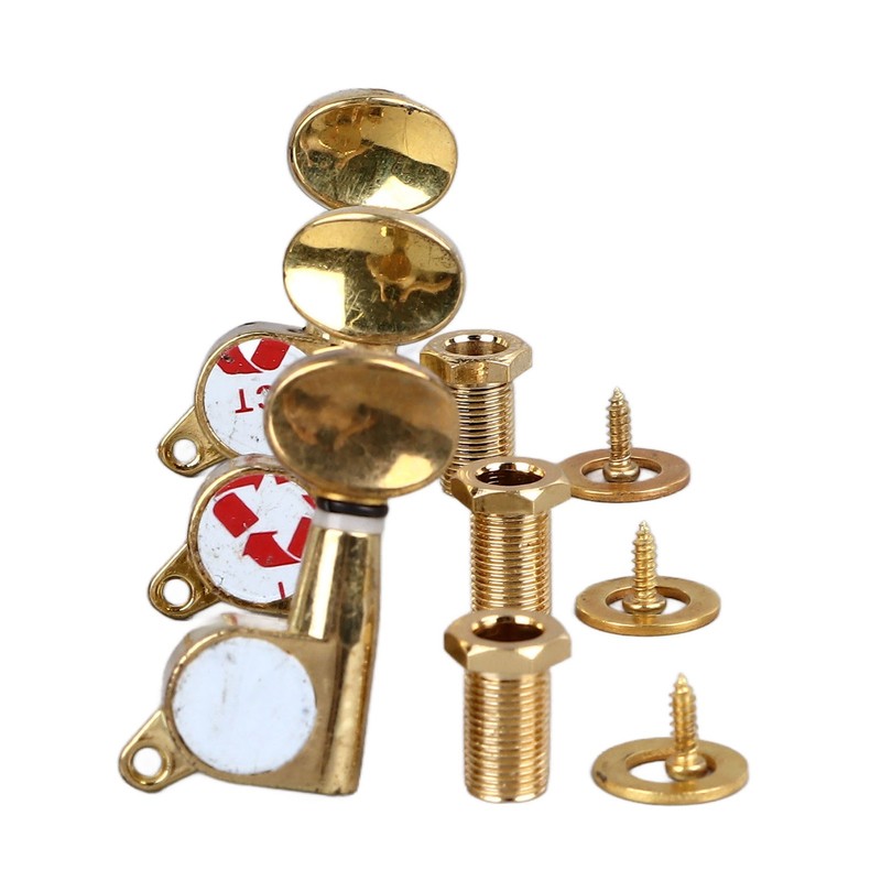 6Pcs Full Closed Guitar Tuning Key Accurate Fast Operation Stable