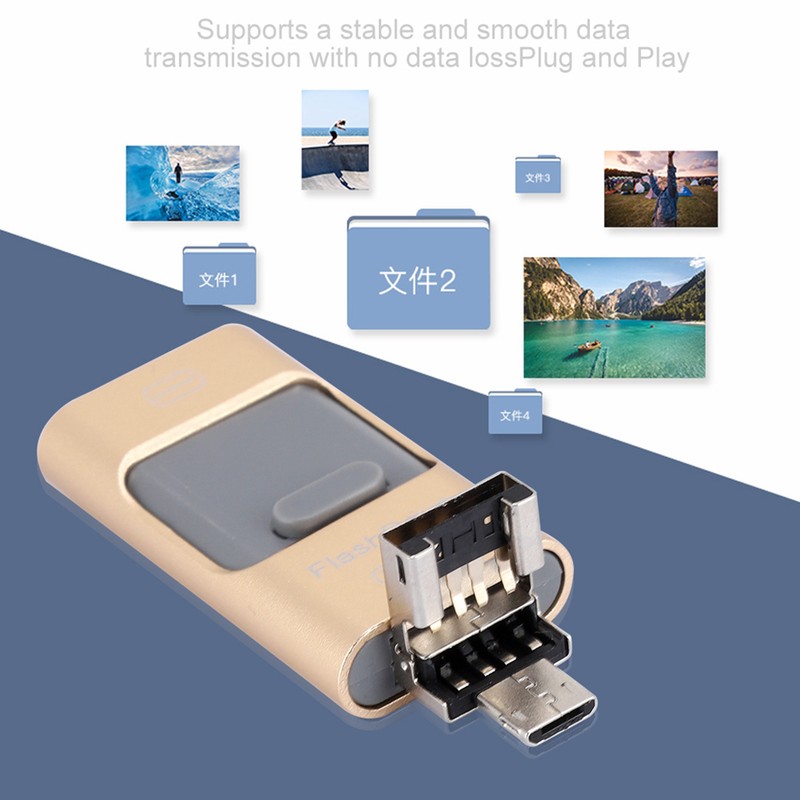64G Portable Three in one Mini U Disk Large Capacity