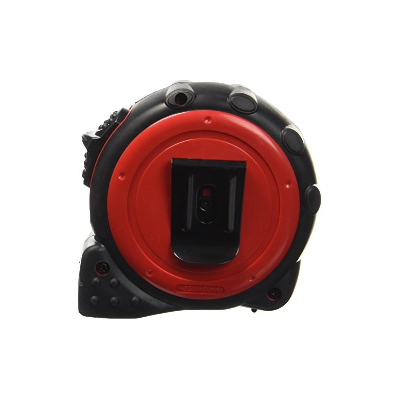 BMI 472041021"TWO COMP" Pocket Measuring Tape, White/Black/Red, 10 m x