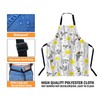 BGBDEIA Bees and Chamomile Kitchen Apron for Women Men, Adjustable