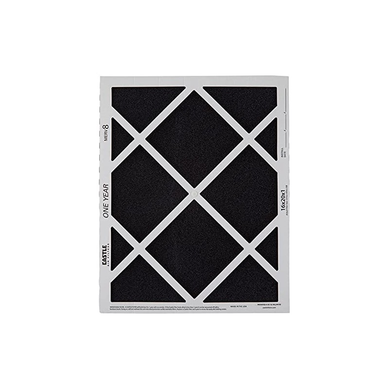 No Toil Castle, One-Year HVAC Furnace Filter, 16” x 20”