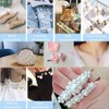 White Pearl Beads Bulk,600pcs 8mm Round Lvory Pearl Craft Beads